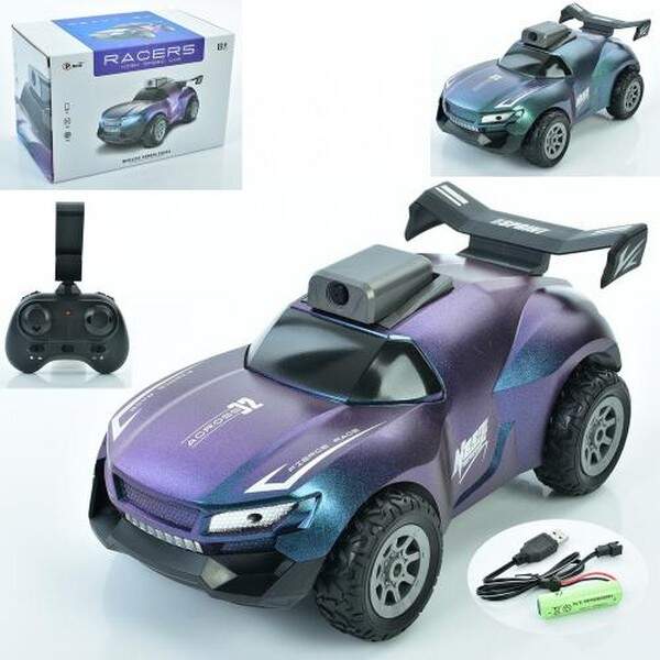 Машина 648 (8шт) р/к2,4G, акум, 19см, камера, світло, гумові колеса, USBзарядне, 2 кольори, в кор-ці (шт.)