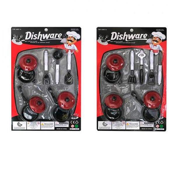 Набір посуду A115 (108шт) каструля, сковорідки, кухонних набір, 2 види, на листі, 25,5-38-5см (шт.)