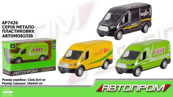 Машина мет. АВТОПРОМ арт. AP7426 (96шт/2)  короб. 13*4*11см (шт.)