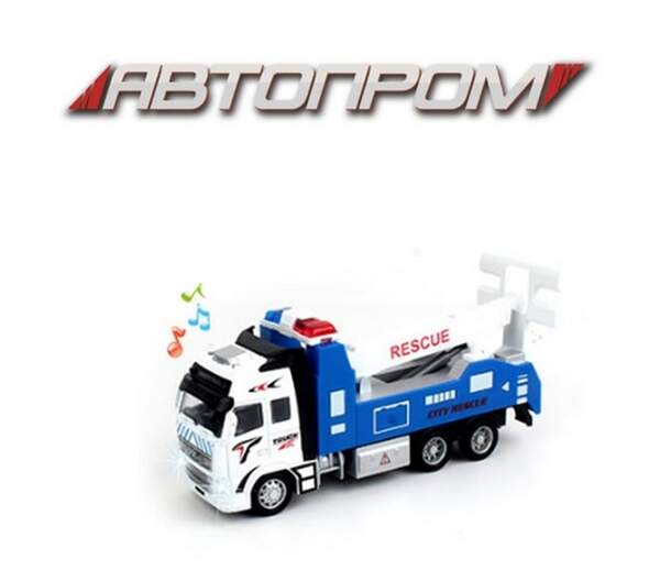 Машина мет. АВТОПРОМ арт. AP7515C (48шт/2) 1:38,евакуатор,батар.,світ.,звук,короб.25,5*12*9см (шт.)