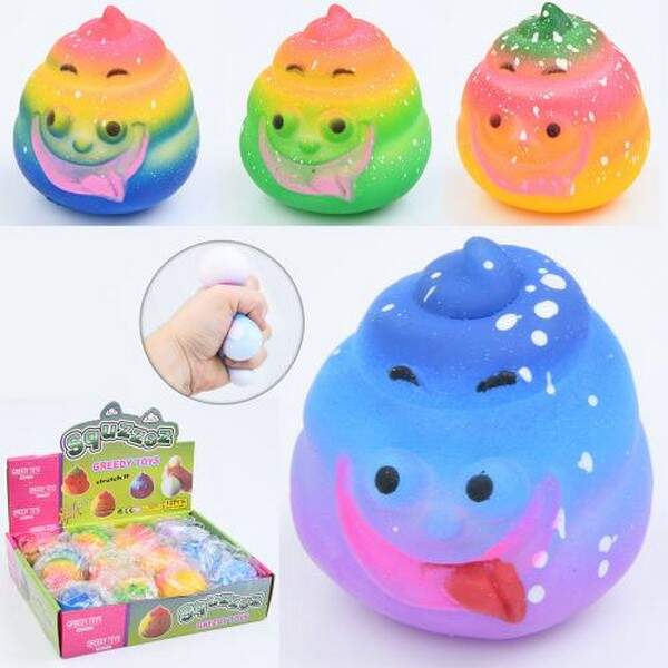 Іграшка MS 3822 (144шт) антистрес, 6см, борошно, 3кольори, в пакеті, 12шт в дисплеї, 25,5-6-19,5см (шт.)