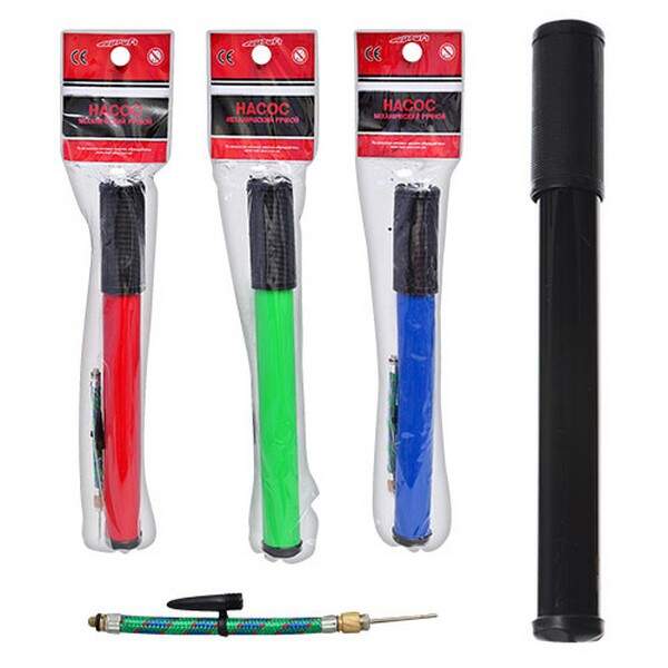 Насос MS 0117 (100шт) 12дюймів, з еластичною трубкою,ручний,4 кольори (шт.)