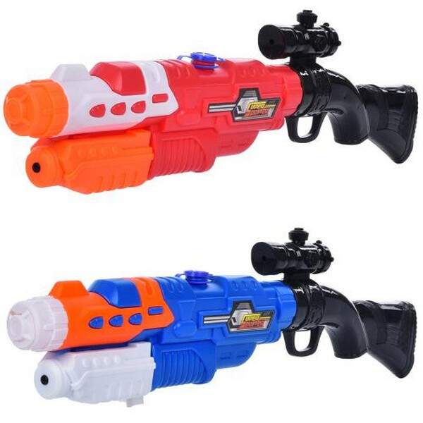 Водяний бластер MR 0964 (36шт) помпа, розмір великий, 57см, 2 кольори, в кульку 68-19-5см (шт.)