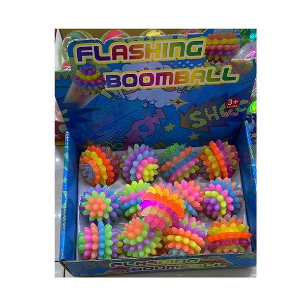 М'яч масажний MS 4000-2 (144шт) 5,5см, світло, бат(табл), у пакеті, 12шт(мікс кольорів) в дисплеї (шт.)