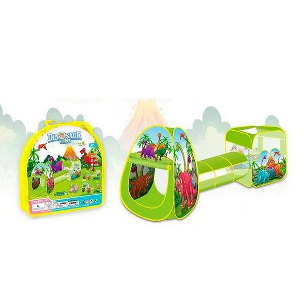 Намет MR 1101 (4шт) з тунелем, куб, пірамида, динозаври, 272-72-92см, в сумці, 50-50-4см (шт.)