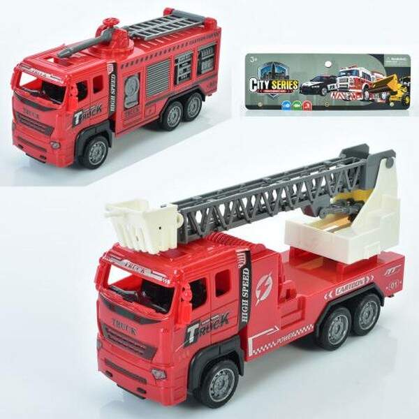 Пожежна машина 788-1 (96шт) інерц, 17см, рухливи деталі, 2 види, у пакеті, 25-18-5,5см (шт.)