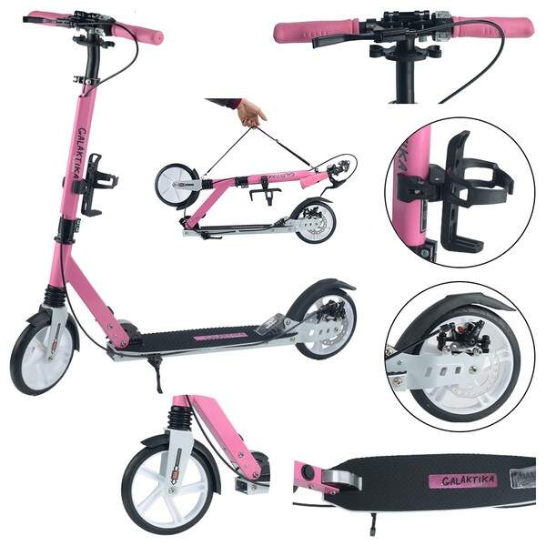 Самокат GS-0096 алюмінієвий 200мм Pink кор./2/ (шт.)