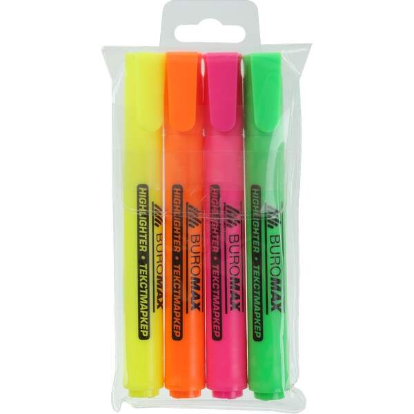 Набір із 4-х текст-маркерів, круглі BM.8906-94 (1/12/144шт) (шт.)