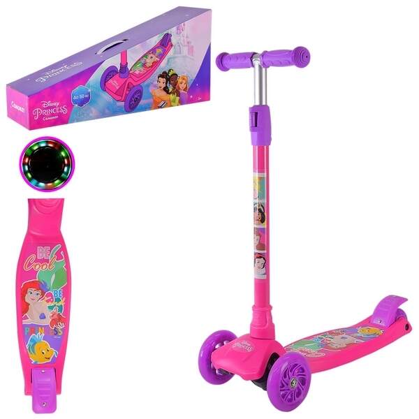 Самокат дитячий 4-х коліс LS2215 (6 шт) Mermaid, PU світло (шт.)