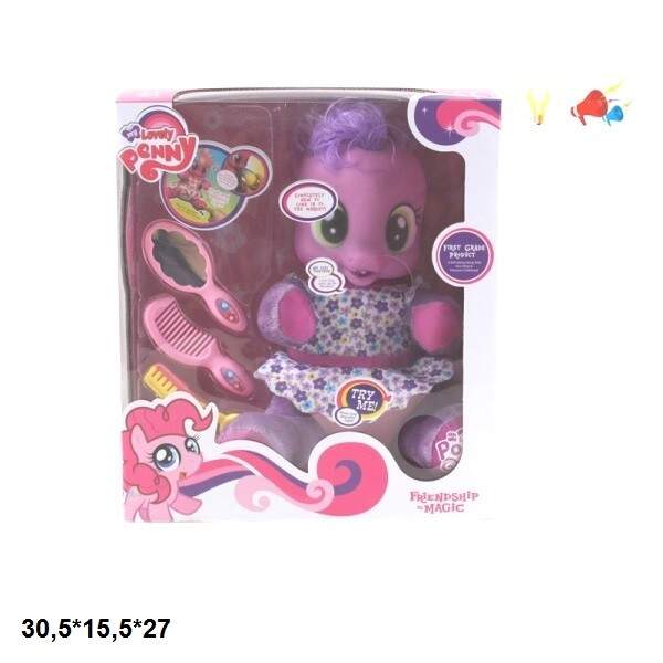 Поні 66315 м'яка з аксес.батар.муз.світ.2кол.кор.30,5*15,5*27 /18/ (шт.)