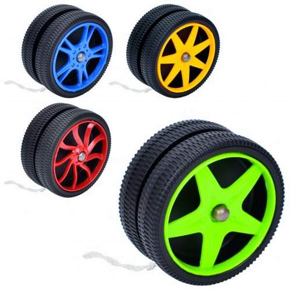 Йо-йо MR 1203-1 (250шт) колесо 6,5см, 4види, в пакеті, 6,5-6,5-3,5см (шт.)