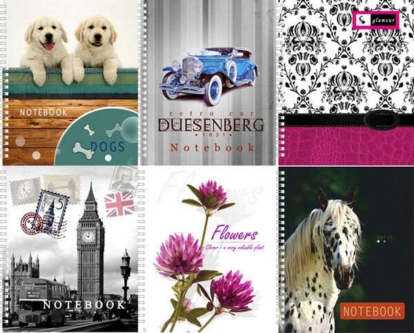 Блокнот В5, 120 арк., лаковка, пружина збоку Б-ЛВ5-120 (шт.)