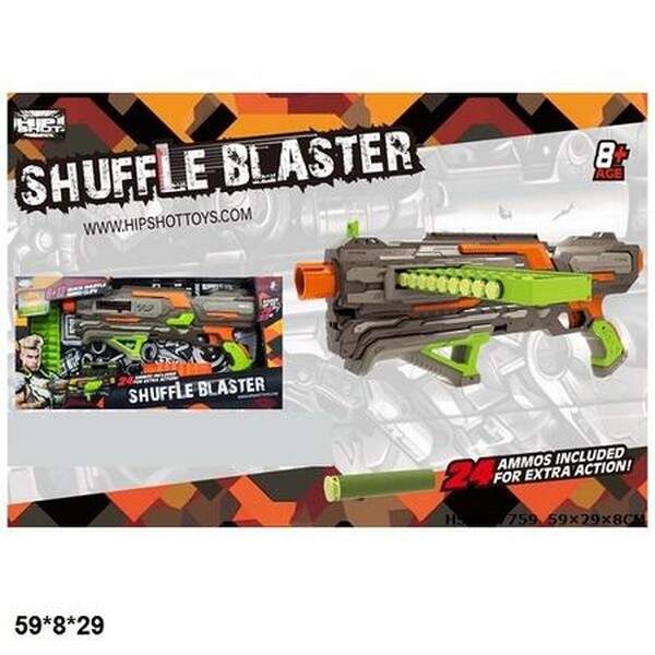 Бластер FJ9010 з м'як.патронами,кор.59*8*29 /12/ (шт.)