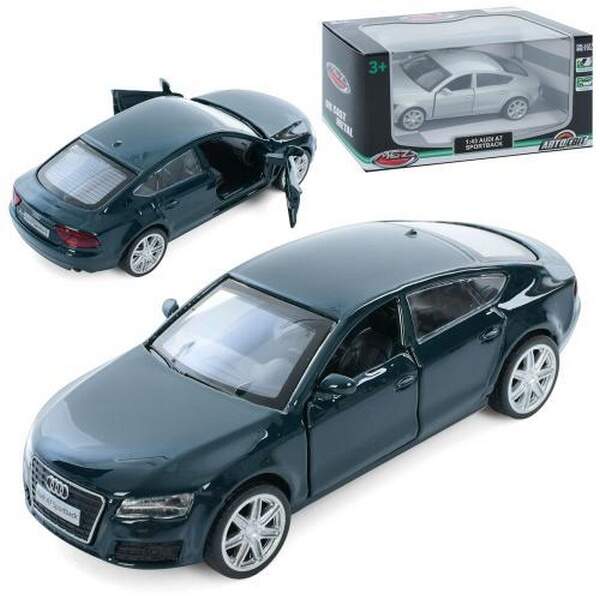 Машина AS-3028 (36шт) АвтоСвіт, 1:43, Audi A7, метал, інерц, 11см, відчиняються двері, гумові колеса (шт.)