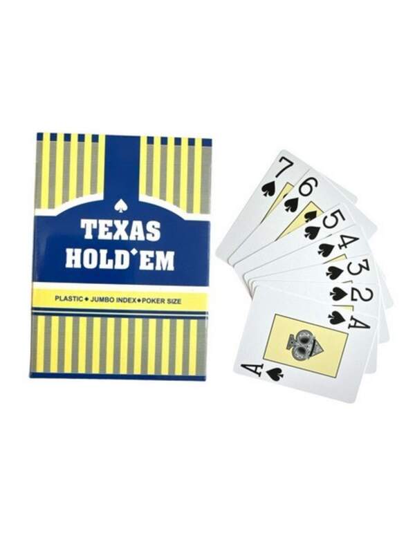 Карти пл. 55шт texas Holdem гарна якість. 12шт в упак. №308 (144) (шт.)
