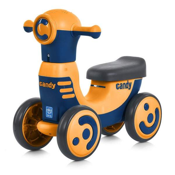 Каталка-толокар M 5855E-7 (1шт) музика, світло,EVA,TF,помаранчевий (шт.)