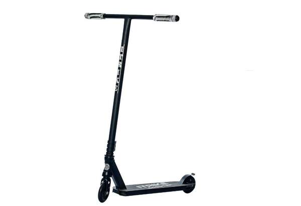 Самокат SR 2-068-2-B (1шт) алюм+сталь,трюковий,2штПУ100мм-пласт,кермо89см,підніж36-11см,чорний. (шт.)