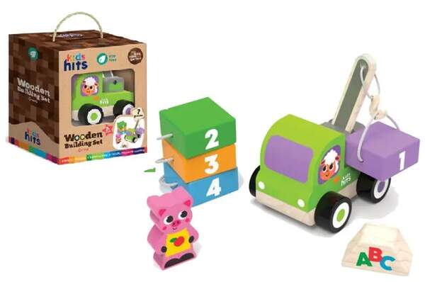 Дерев'яна іграшка Kids hits арт. KH20/015 (30шт) кран у коробці 16*19*10,3см (шт.)