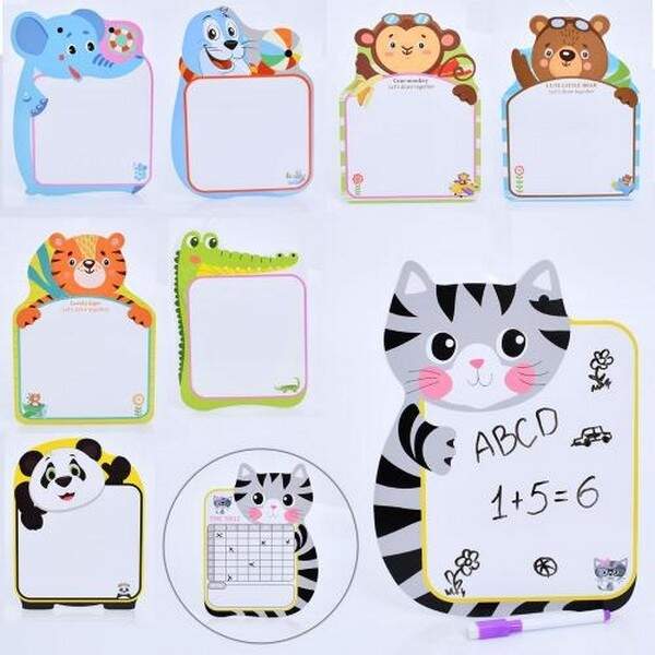 Досточка для малювання TD2023136 (240шт) 21-27см, маркер, 8видів(тварини), у пакеті, 25,5-32-1см (шт.)