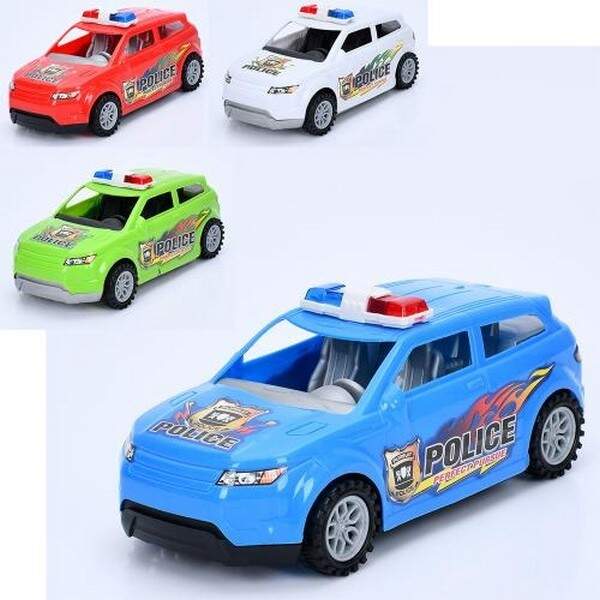 Машина 8822B (192шт) інерція, 20см, поліція, 4 кольори, у пакеті, 23-17-8см (шт.)
