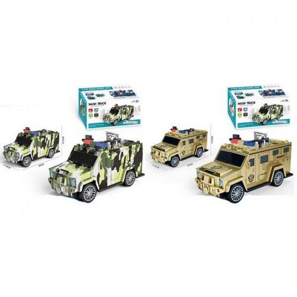 Машина WF-3018AC (18шт) 26см, сейф з кодом, затягує купюри, звук, світло, 2 види(військова, поліція) (шт.)