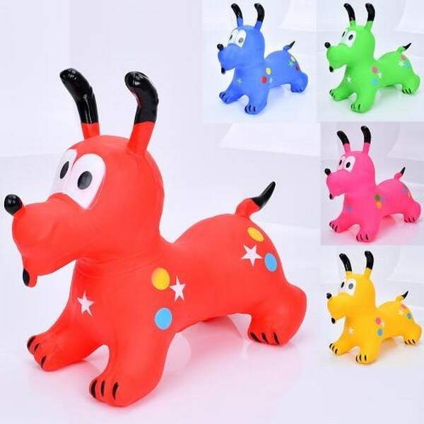 Стрибуни-тварини MS 4161 (12шт) цуценя, 1250-1300г, 5 кольорів, пакет, 28-31-6см (шт.)