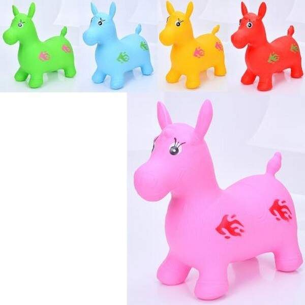 Стрибуни-тварини MS 4163 (12шт) віслюк, 1250-1300г, 5 кольорів, пакет, 32-25-10см (шт.)