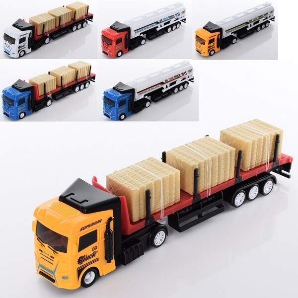 Трейлер 668-9-22 (72шт) инер-й, 31см, 2 вида по 3 цвета, в кульке, 32-9-6см (шт.)