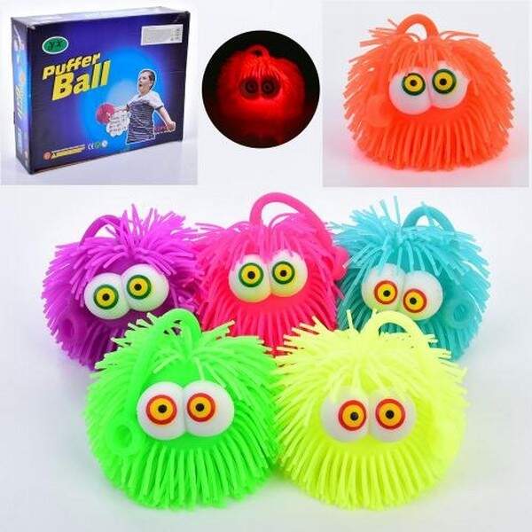 Фігурка TD202351 (360шт) монстр, 8см, Е-їжачок, антистрес, довга ручка, світло, 12шт(6 кольорів) в д (шт.)