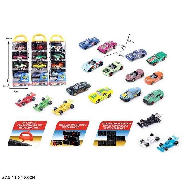 Набір машин мет. арт. DS087 (96шт/2) короб. 27,5*9*5см (шт.)