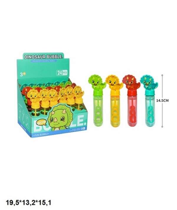 Мильні бульбашки 35мл 2203 динозавр 4кол.24шт.в кор.19,5*13,2*15,1 /18/432/ (шт.)