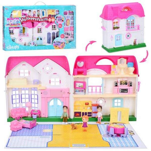 Будиночок 16901 (6шт) 68см, звук, світло, меблі, фігурки 3шт, на бат-ці, в кор-ці, 87,5-51-9см (шт.)