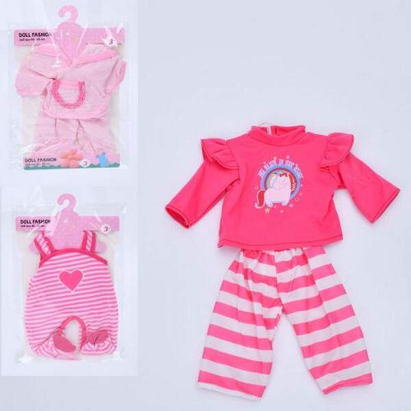 Вбрання для ляльки BLS-M818 (110шт) для ляльки 40-45см, 4 види, у пакеті, 21-32,5-1см (шт.)