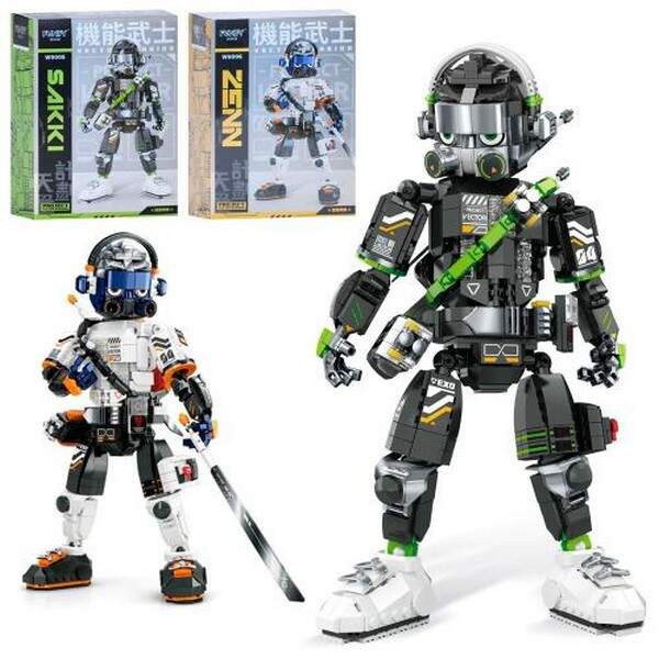 Конструктор W9005-06 (6шт) робот, 35см, 2 види, в кор-ці, 28,5-40-12см (шт.)