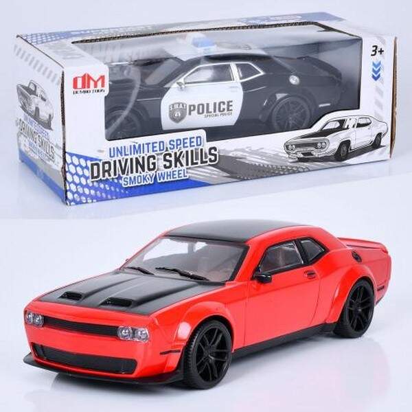 Машина 3-4-C (48шт) інерц, 27см, 2 види (1в-поліція), в кор-ці, 32-14-14см (шт.)