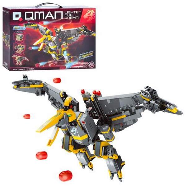 Конструктор Qman 41230 (12шт) динозавр, 554 деталей, в кор-ці, 37-27,5-6,5см (шт.)