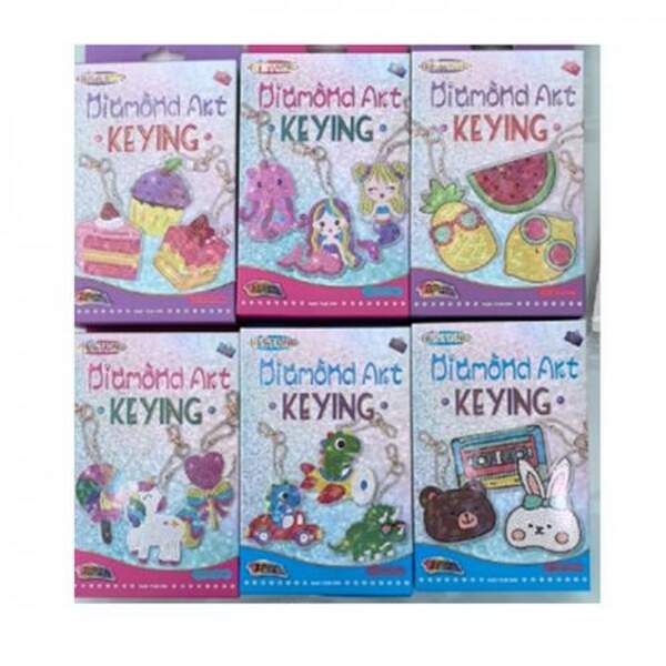 Набір для творчості FG24030103B (110шт) алмазна мозаїка, фігурки 3шт, брелок, 6 видів, у кор-ці, 11, (шт.)