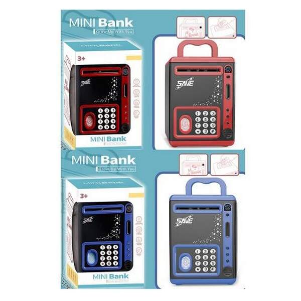 Скарбничка MK 5408 (16шт) 19см, сейф з кодом, муз.-звук(англ), звуки тварин, затягує купюри, відбито (шт.)