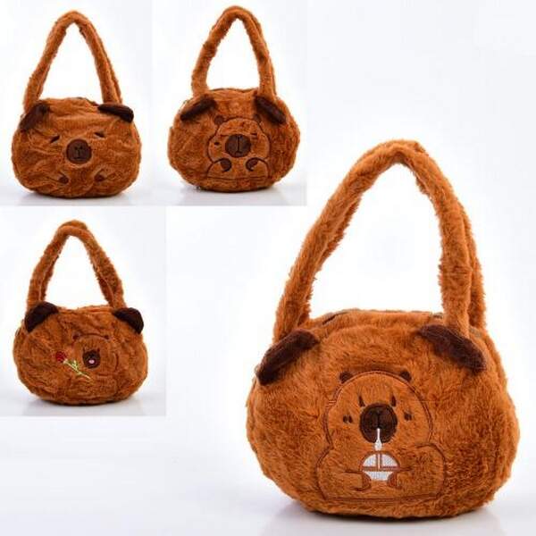 Сумочка FG240408134A (108шт) 20-18-8см, капібара, 1 відділення, застібка-блискавка, 2 короткі ручки, (шт.)