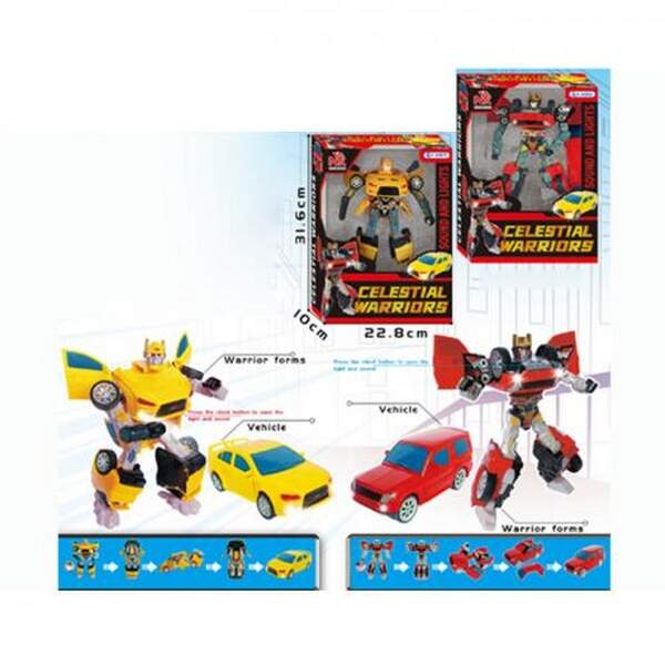 Трансформер 8201-02Y (24шт) робот+машина, 21см, світло, звук, 2 види, на бат(табл), в кор-ці, 23-31, (шт.)