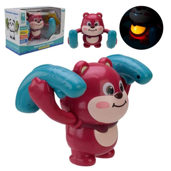 Ведмедик муз. арт. PL-724-04 (48шт/2) співає українською мовою,поновлення руху від оплесків у долоні (шт.)