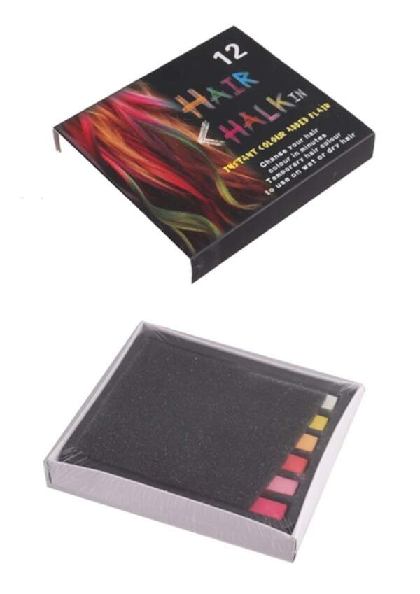 Косметика крейда для волосся арт. CEL-134 (120шт/5) 12 кольорів в наборі короб. 11.5*10*2 см (шт.)