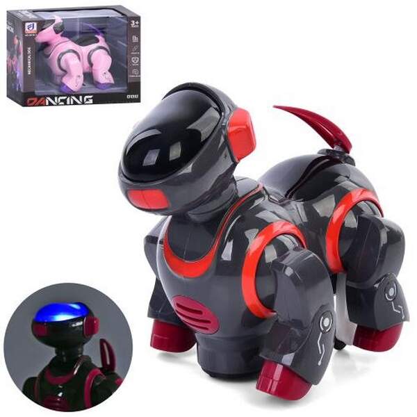 Тварина 8216-1 (18шт) собака, 19см, музика, світло, іздить/танцює, рухливі голова та хвіст, 2 кольор (шт.)