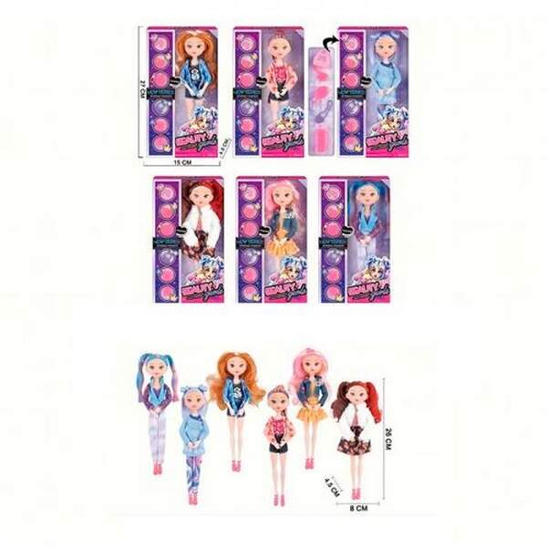 Лялька GL999C (84шт) 24см, шарнірна, аксесуари, 6 видів, в кор-ці, 15-27-5см (шт.)