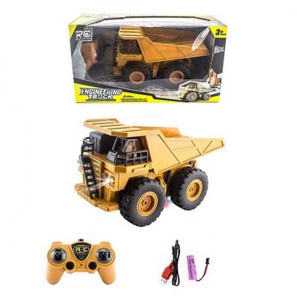 Самоскид LA004-1 (12шт) р/к, акум, 22см, гумові колеса, рухливий кузов, USBзарядне, в кор-ці, 33-18- (шт.)