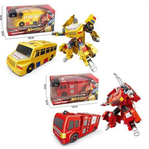 Трансформер KKR-16-20 (120шт) робот+транспорт 14см, 2 види, в кор-ці, 18-9-8см (шт.)