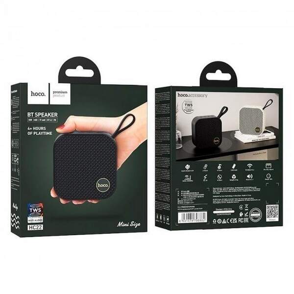 Портативна колонка Hoco HC22 Auspicious sports BT speaker  black (шт.)