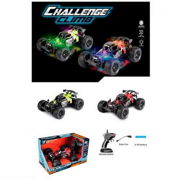 Машина DH666-86(B) (12шт) р/к2,4G, акум, 21см, світло,корпус не б'ється,гумові колеса,амортизатори, (шт.)