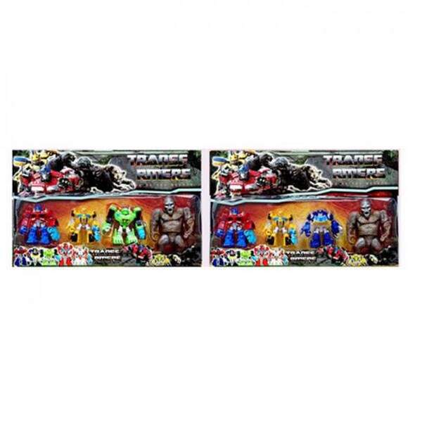 Трансформер LX8237 (24шт) TF, набір 4шт, від 9см до 15см, світло, 2 види, бат(табл), на листі, 50-32 (шт.)