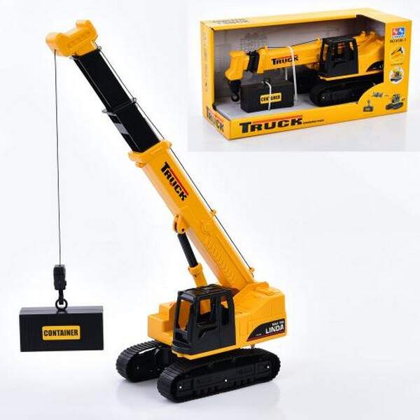 Будтехніка 8136-1 (18шт) кран, 32см, звук, рухливі деталі, бат(табл), в кор-ці, 34-16,5-14см (шт.)